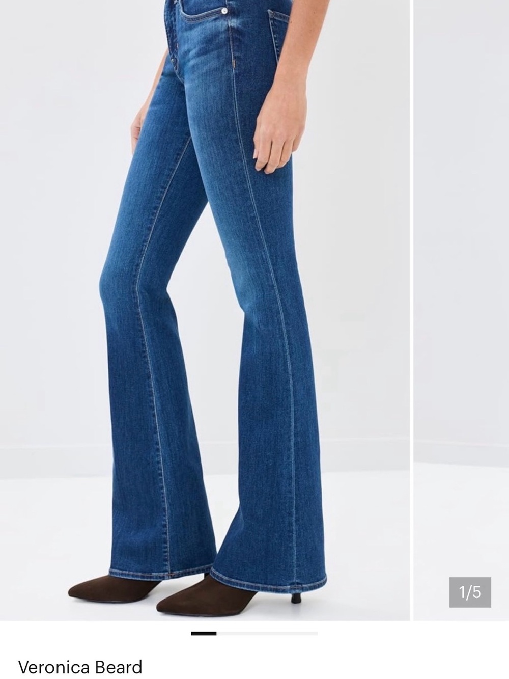 Veronica Beard Beverly Flare Jeans High Rise